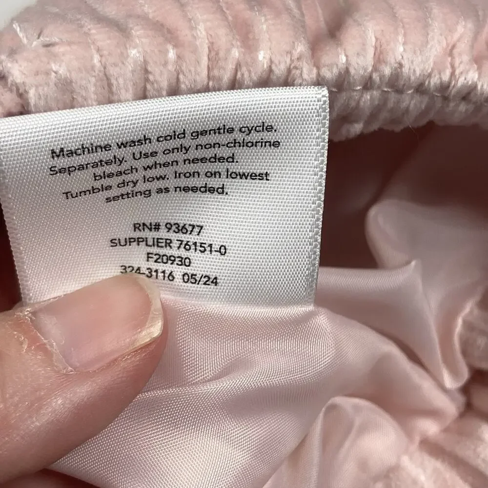 Okie Dokie Baby Girl Size 12M Puffer Vest Full Zip Pink Pockets NEW